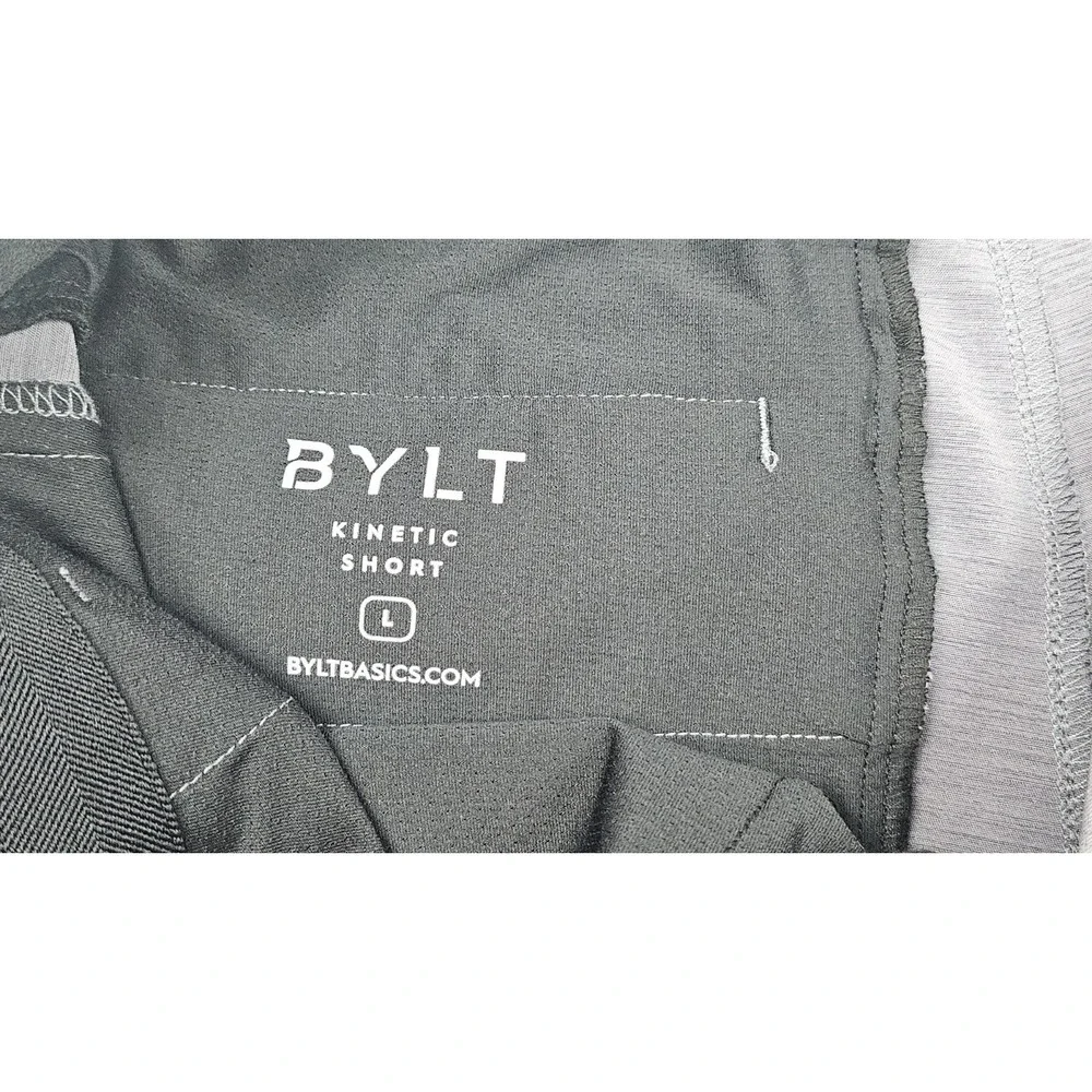 Bylt Shorts Mens Large Kinetic Gray Stretch Waist Water Resistant Active Outdoor